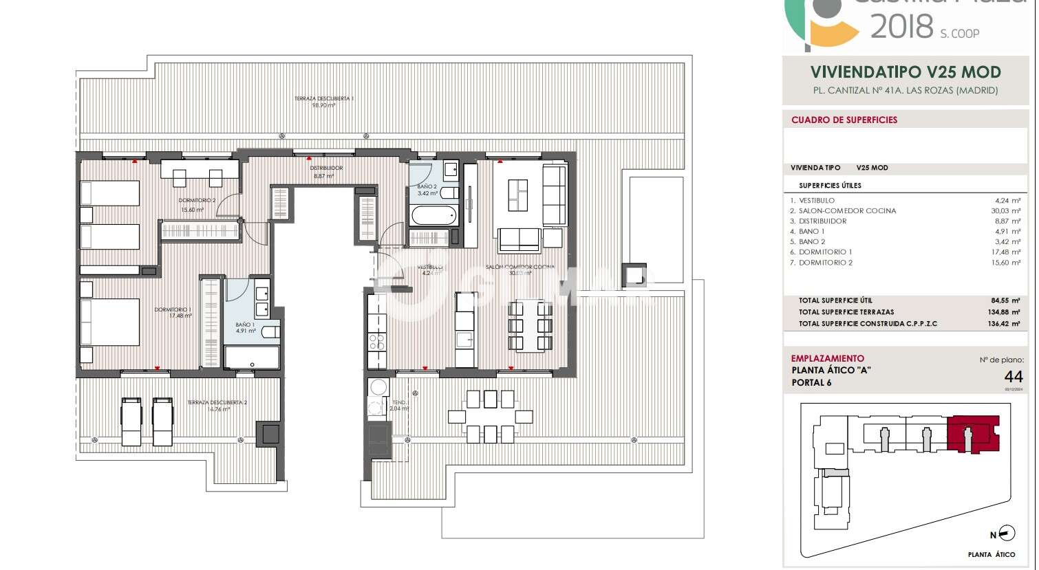 Penthouse Accommodation in Madrid